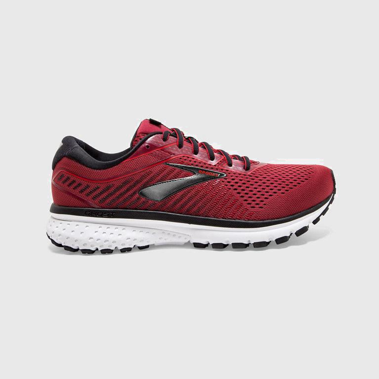 Brooks Men's Ghost 12 Road Running Shoes Singapore - Red (30275-VZXM)